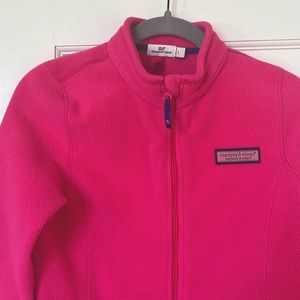 Pink Vineyard Vines girls fleece